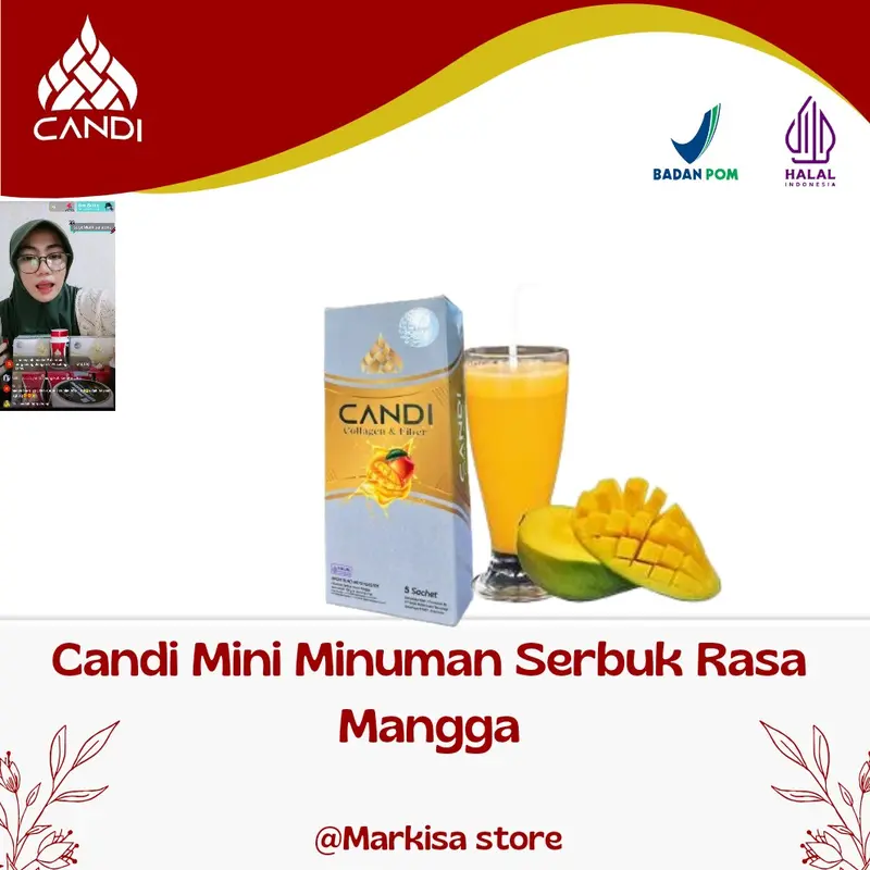 candi mini minuman serbuk rasa mangga 5's 0