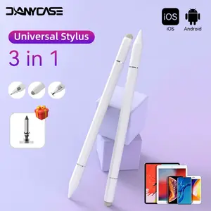 DANYCASE Universal Stylus Pen 3 in 1 for iPad Samsung  Xiaomi Redmi pad 2 No Charging Phone Tablet Screen Touch Pencil Pena Drawing  affinity 150 stylus  for infinix x20  stylus  pen ipad gen 10 stylus TECNO MEGAPAD 11 Titel Vista tab 30 11