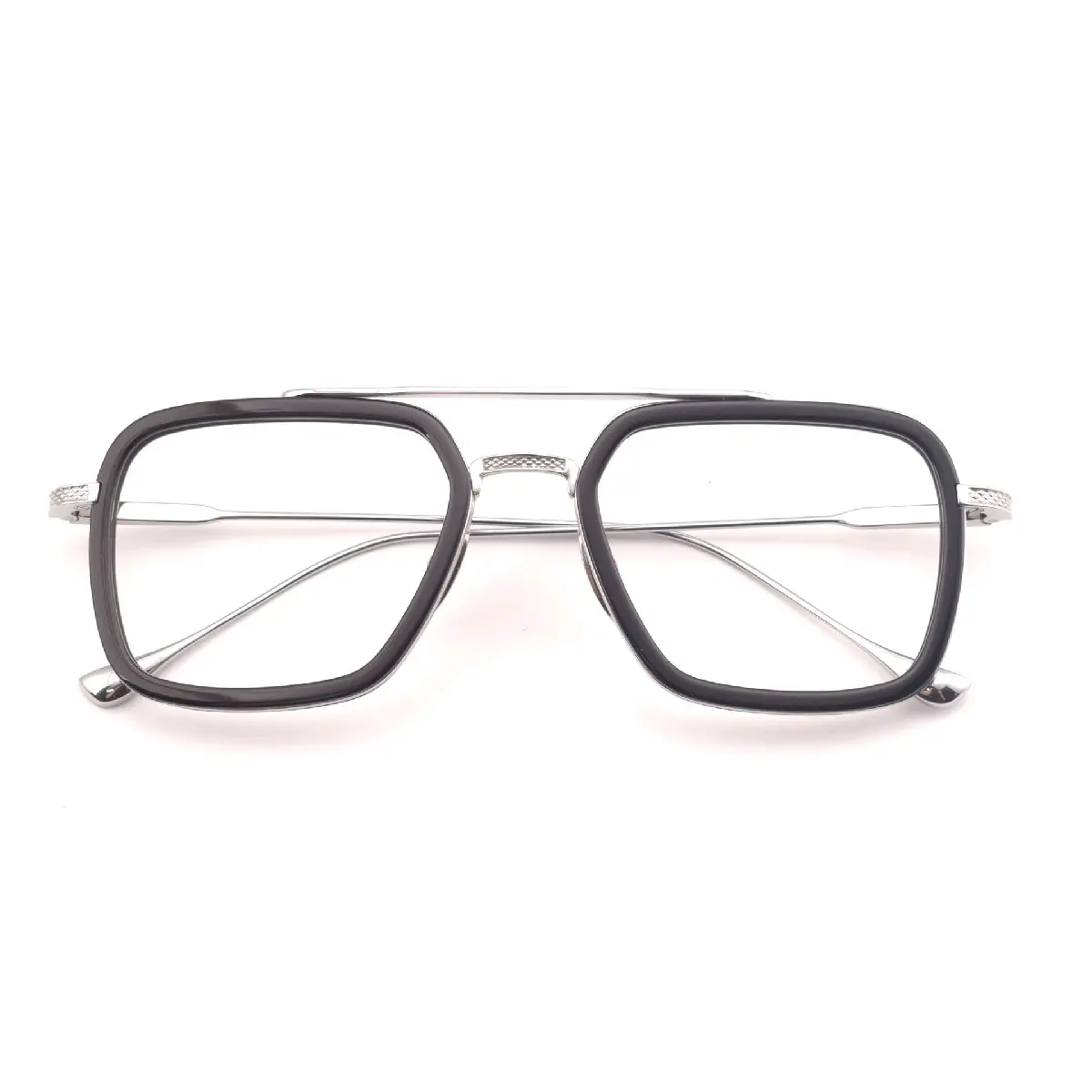 Kacamata Aviator Tony Stark Lensa Photocromic-Bluecromic Kacamata Pria Free Lensa Minus-Cyilinder Frame  Glasses Eyewear