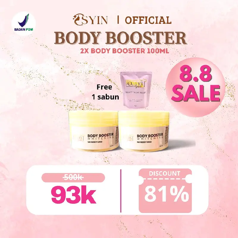 Osyin glow 2 body booster free sabun brightening 0
