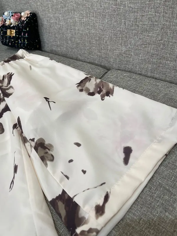 [KIDSFASHIONKOLEKSI] Setelan Cheonsam Hazel Brown  Anak Perempuan Motif Ash Flower 7