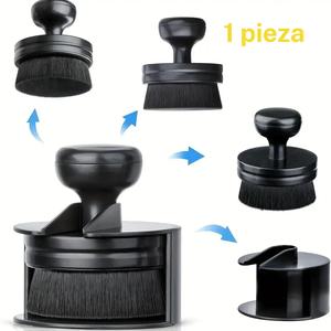 Aplicador de brillo para neumáticos de automóvil, cepillo de brillo para neumáticos con soporte, cepillo de brillo vegano para neumáticos, accesorios profesionales de lavado para detallado y limpieza automotriz