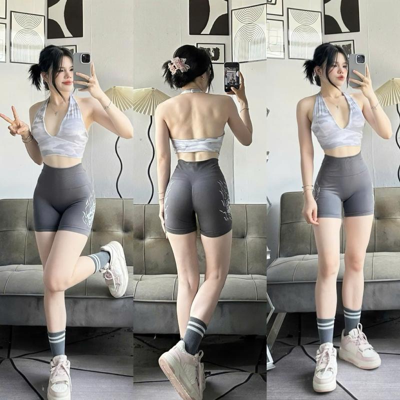 Áo Bra YẾM D4 XẺ NGỰC Hở Lưng Kèm Mút Tập Gym-Yoga-Aerobic- ĐI BƠI Gymmy ️ Không kèm quần ️ Hàng xuất khẩu