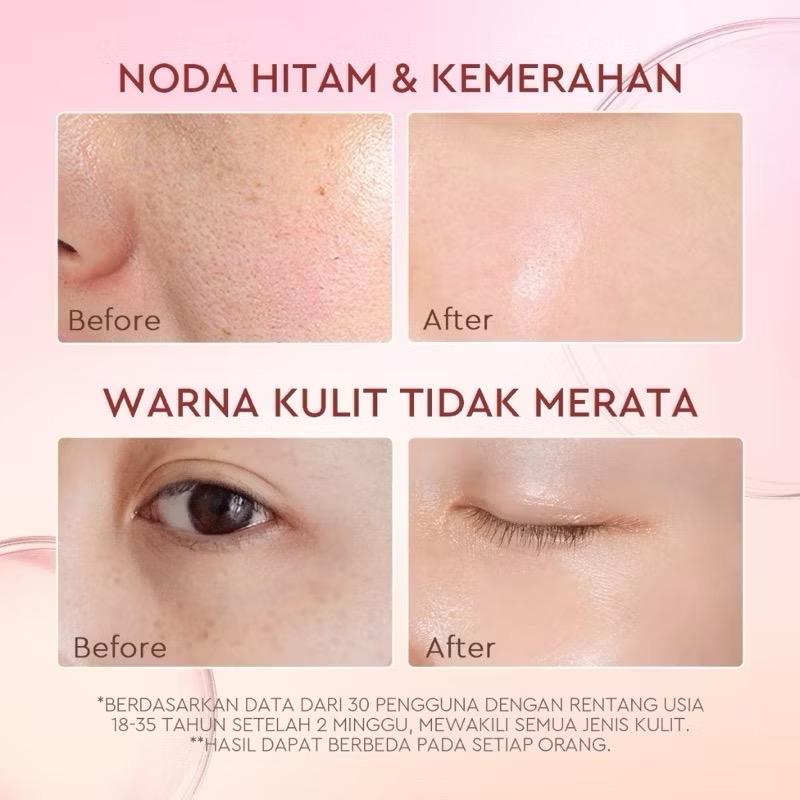 GLAD2GLOW Brightening Moisturizer Pomegranate Niacinamide Extract Hitam Mencerahkan Wajah Pencerah Pelembab Glowing whitening bright Mencerahkan Melembabkan Kulit skin skincare G2G 3