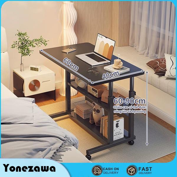Bàn Học Nâng Hạ Cạnh Giường Bàn Làm Việc Có Bánh Xe Tiện Lợi Điều Chỉnh Được Chiều Cao