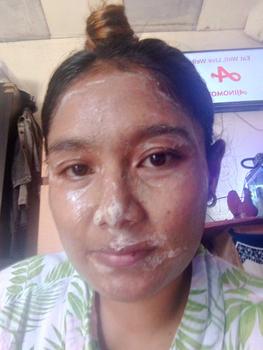 Product Review of Masker Wajah dan badan Kunyit Ayu Kopi 4 Pcs Mencerahkan & Mengencangkan Memudarkan wash mask from a**e 3