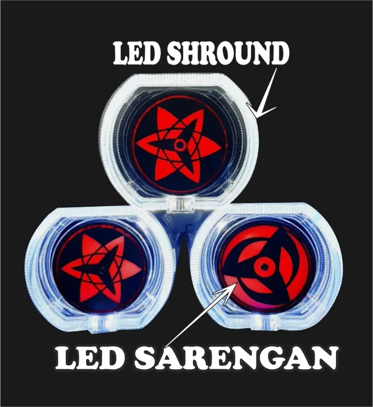 LED Sharingan Gerak Berputar universal Bisa Untuk Motor Mobil 1