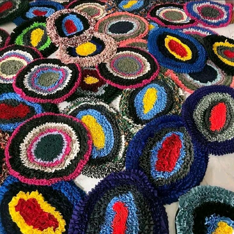 Combo 6 tấm thảm lau chân đa màu sắc - Bộ sản phẩm, giặt được, phù hợp với nhiều không gian khác nhau