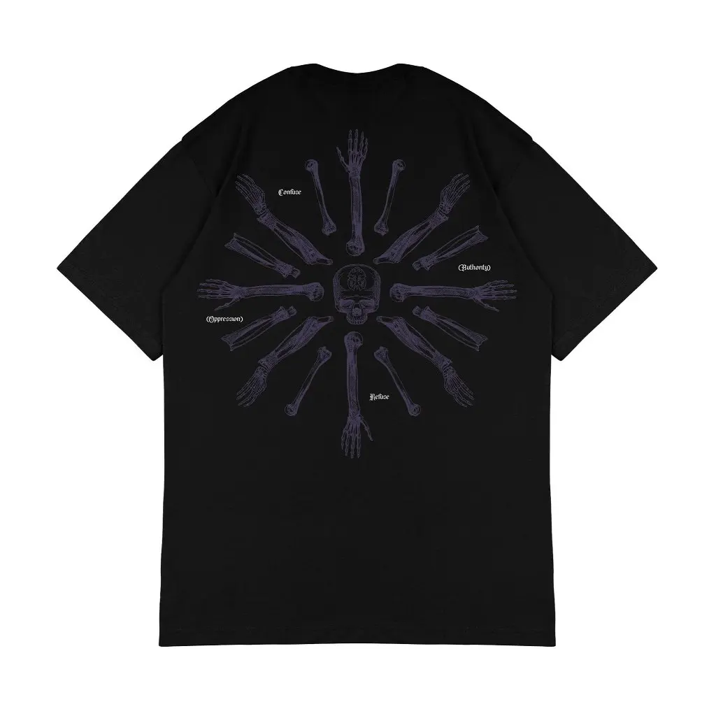 Metaphores Heavyweight T-shirt 16s Bone - Black