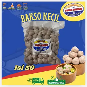 BASO IKAN SINAR BAHARI UK KECIL isi 50 butir Bakso Kecil Halal Food Vacuum Seal Recommended