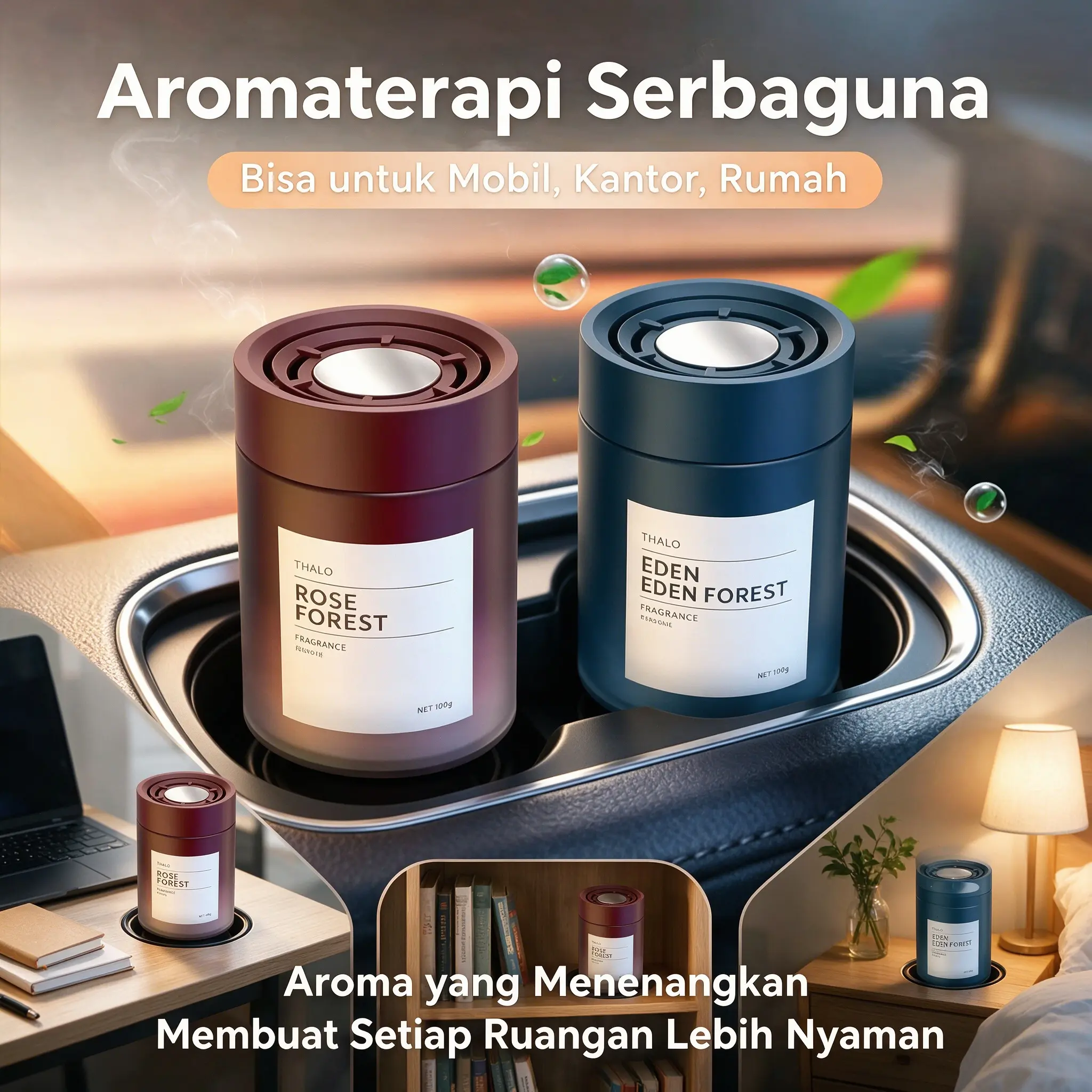 Pengharum wangi kendaraan tipe padat gaya modern, kesan mewah yang menawan. Ketahanan aroma luar biasa, memurnikan sirkulasi udara kabin, menjadi pelengkap gaya favorit para pengendara.