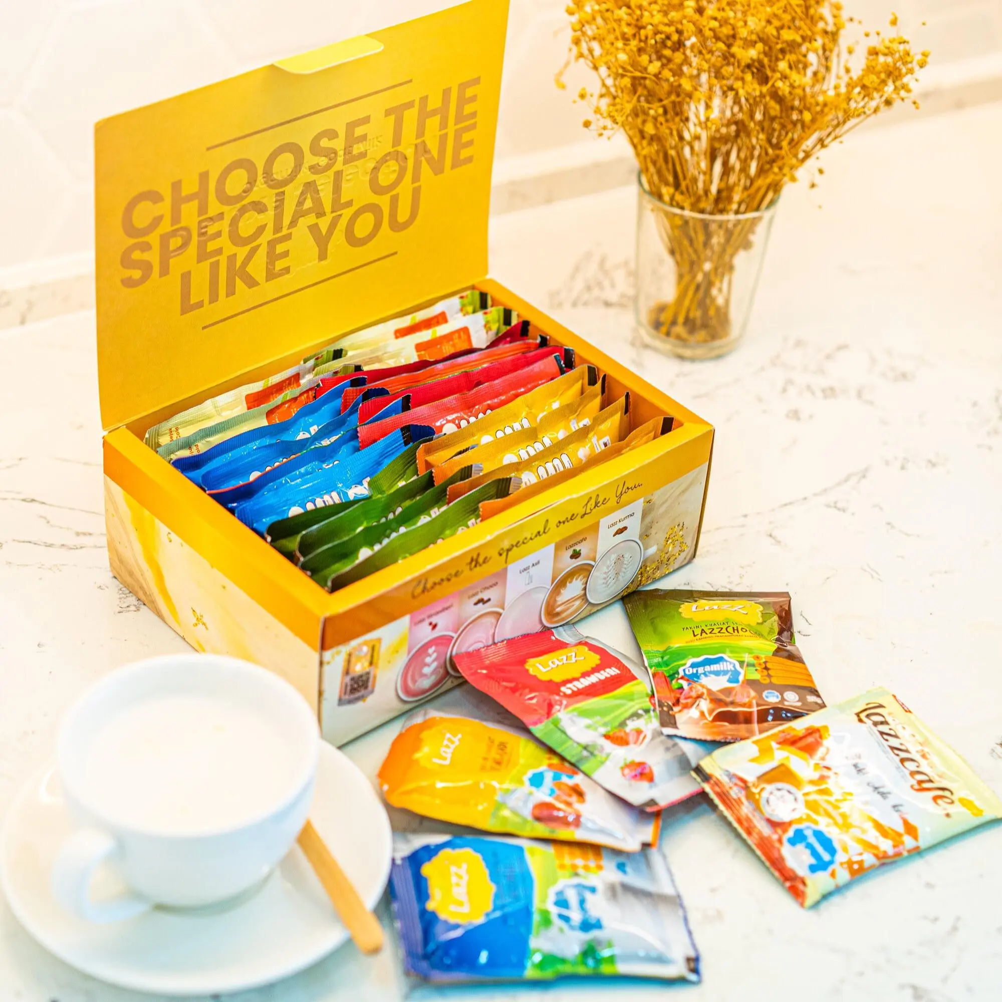 Lazz Deluxe Selection (20 sachet) - Susu Kambing & Kurma dalam 5 Perisa