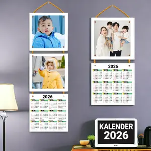 Kalender 2026 Custom Foto / Bisa Pake Foto Sendiri - DISEN Unik Harga Murah, Media Kayu MDF