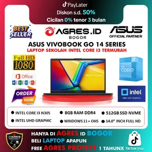 Asus Vivobook Go 14 E1404GA Intel Core I3 N305 8Core Ram 8GB SSD 512GB 14.0 Inch Full HD Windows 11 + OHS