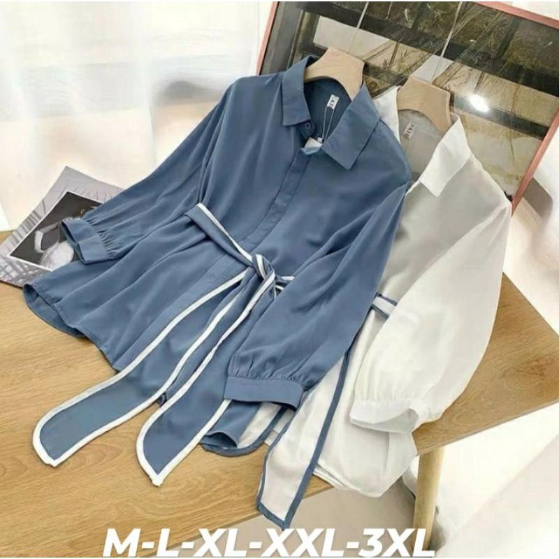 Hafya Blouse - Blouse Jumbo - Size S M L XL XXL XXXL 5L - Atasan Wanita Jumbo - Baju Korean Style - Blouse Big Size 0