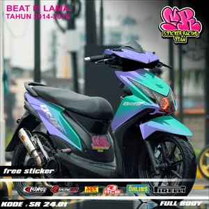 COD Sticker Full Body Honda Beat fi Old Lama 2013 2014 2015 2016 Sticker Decal Beat Fi Lama Gradasi 2 Warna Beat Fi Old Kombinasi 2 Warna Racing Honda Gank SR 24.01
