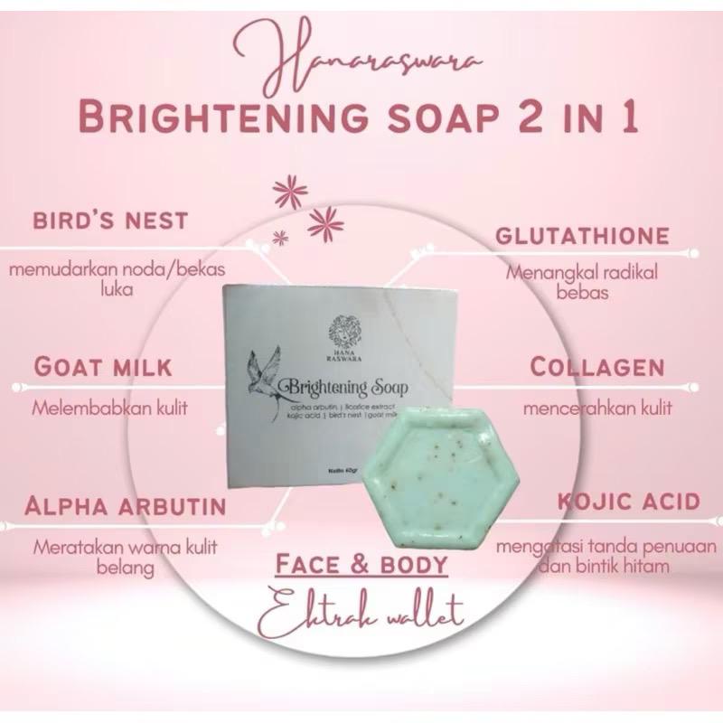 Brightening Soap Ekstra Walet Sabun Viral BPOM - Mencerahkan Kulit & Wajah Termurah & Terlaris Brightening Soap Ekstra Walet Sabun Viral BPOM - Mencerahkan Kulit & Wajah Termurah & Terlaris