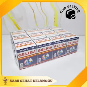 1 LUSIN 10 GR GELIGA BALSEM OTOT ISI 12 POT