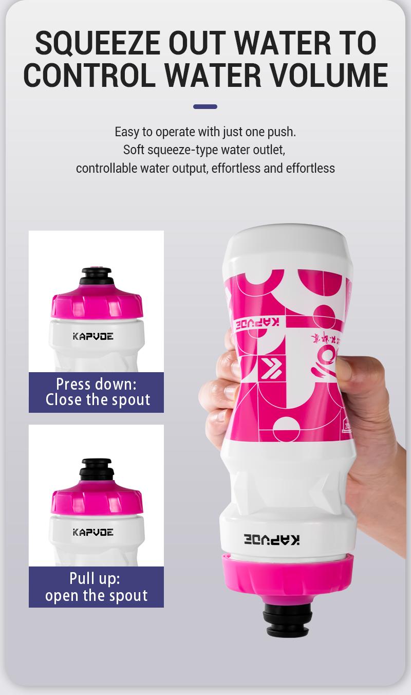 Product Introduction of KAPVOE 610ml Portable Cycling Water Bottle - High-Performance Lightweight Design Drop-Proof BPA-Free Perfect For Any Cycling Adventure 15