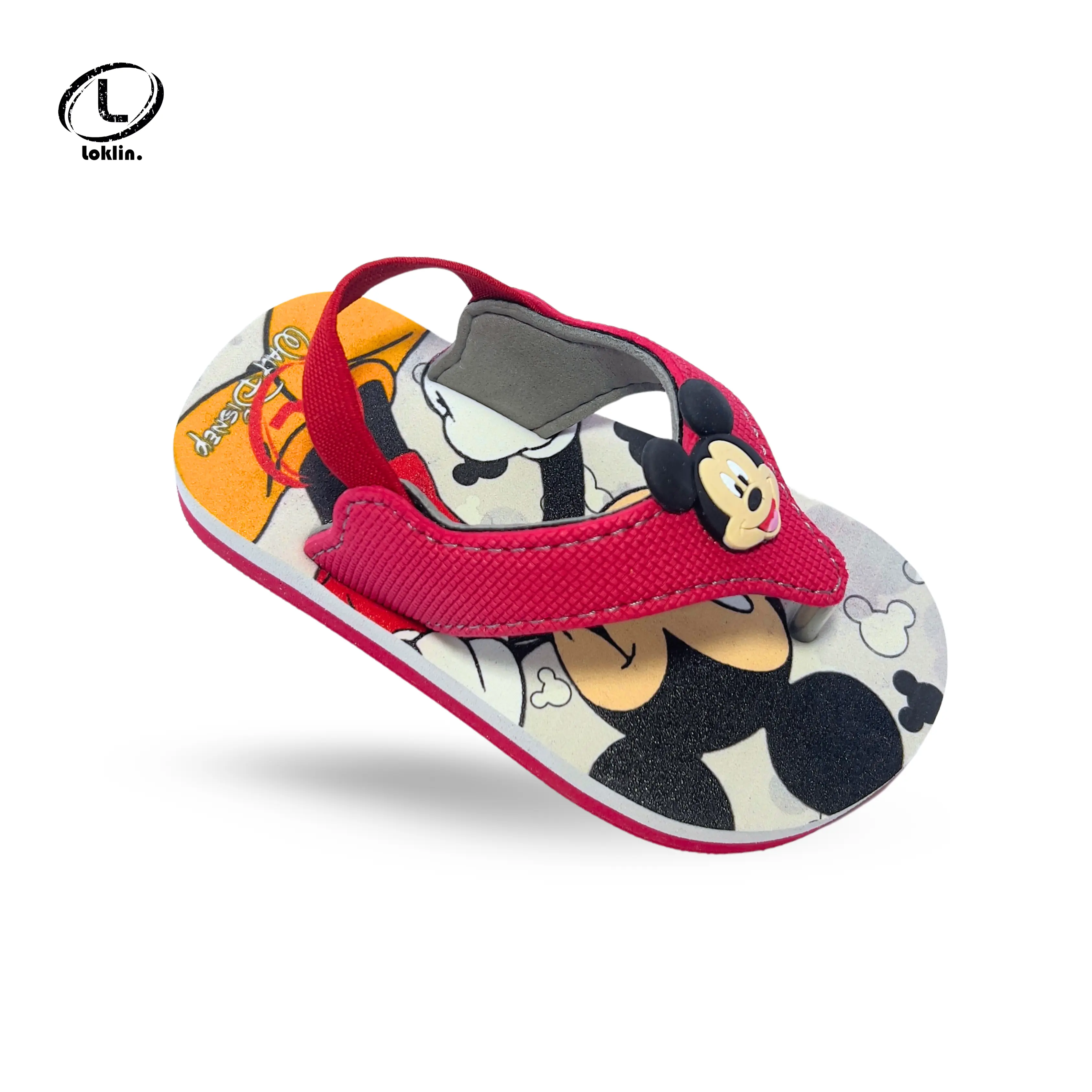 Loklin Sandal Jepit Anak Laki-Laki Sendal Bayi Laki Flip Flop Mickey Mouse