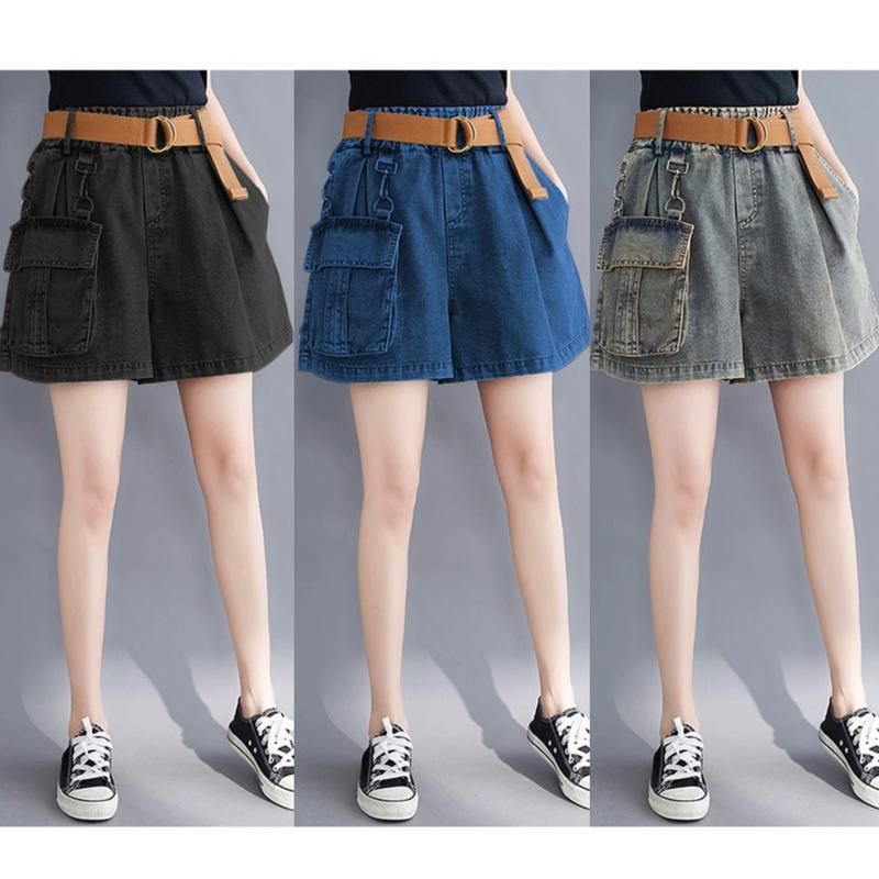 QUẦN JEANS ĐÙI TÚI HỘP chất vải JEANS không kèm thắt lưng Cạp chun thoải mái thoáng mát lịch sự JDTH