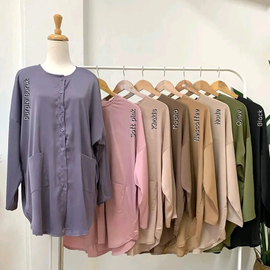 Nafisya Satin Blouse Top Comfortable