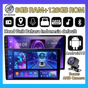 7/9/10 Inch 8+128GB Head Unit Android 15 Car Navigasi IPS Screen Navigasi Untuk TOYOTA Daihatsu Mitsubishi HONDA SUZUKI Hyundai NISSAN Stereo Radio Car Multimedia MP5 Support WIFI/GPS/Mirrorlink/EQ/Tombol Stir Control/Carplay head unit  mobil murah