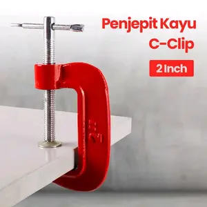 TOOKIE Penjepit Kayu C-Clip Clamp Woodworking Carpentry Gadgets G3-TOOKIE 2 Inch Bahan Besi & Stainless Steel Alat Serbaguna DIY dan Pertukangan