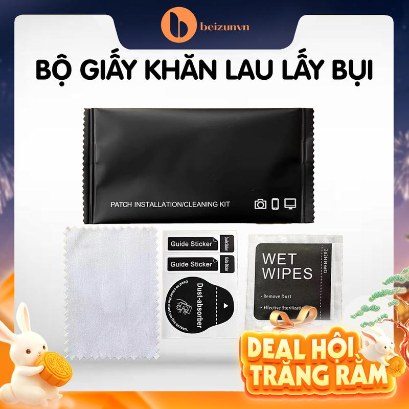 Bộ Giấy Khăn Lau - Lấy Bụi Dùng Vệ Sinh Màn Hình, Dán Cường Lực Điện Thoại, Lau Kính Camera