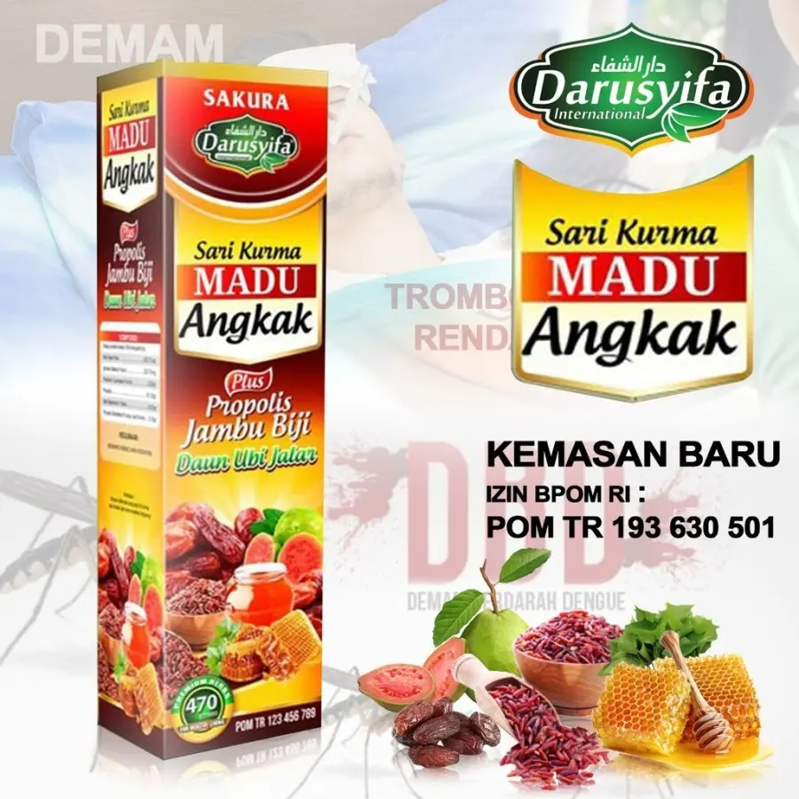Sari Kurma Madu Angkak Madu Multivitamin Untuk DBD