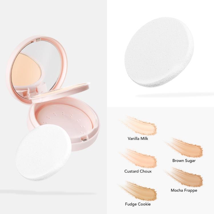 Product Introduction of Sea Makeup Acne Cover & Smooth Two Way Cake Pressed Powder and Matte, Bedak Padat, Compact Powder with Salicylic Acid + Ceramide + Safflower 2