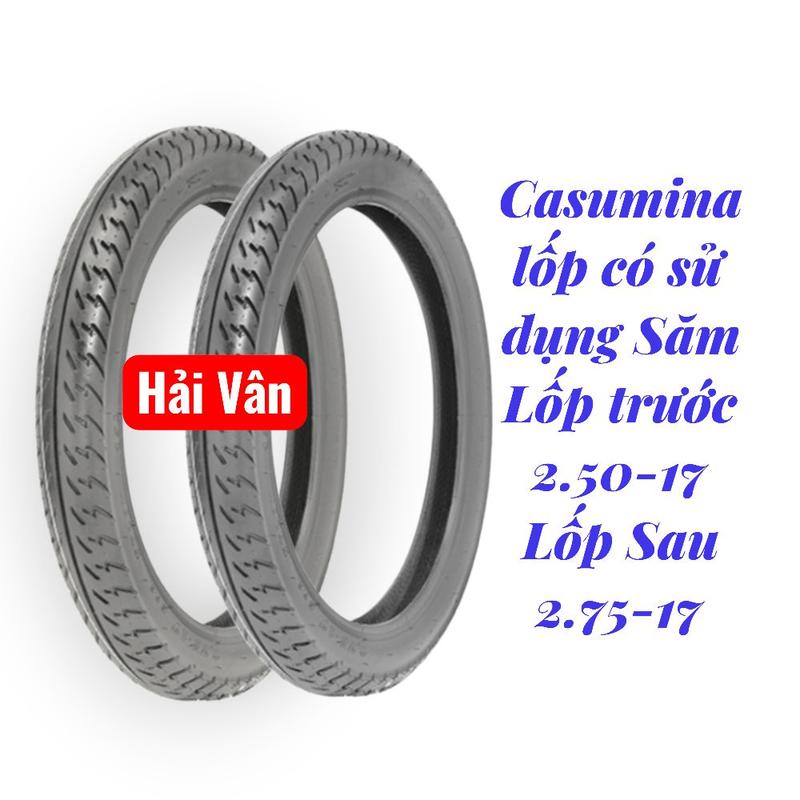 lốp Xe Sirius Jupiter 2.50-17 và 2.75-17 Casumina lốp có sử dụng săm. mã 7
