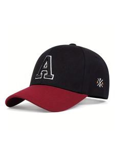 Gorra de béisbol con bordado de la letra a, gorra de camionero ajustable, estilo Y2K ligero, perfecta para golf y ropa casual
