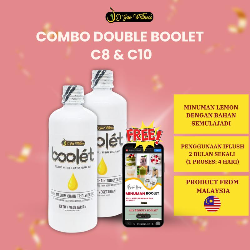 2x Bottle BOOLET c8 & c10 500ml Organic- (LEBIH JIMAT) - TikTok Shop ...