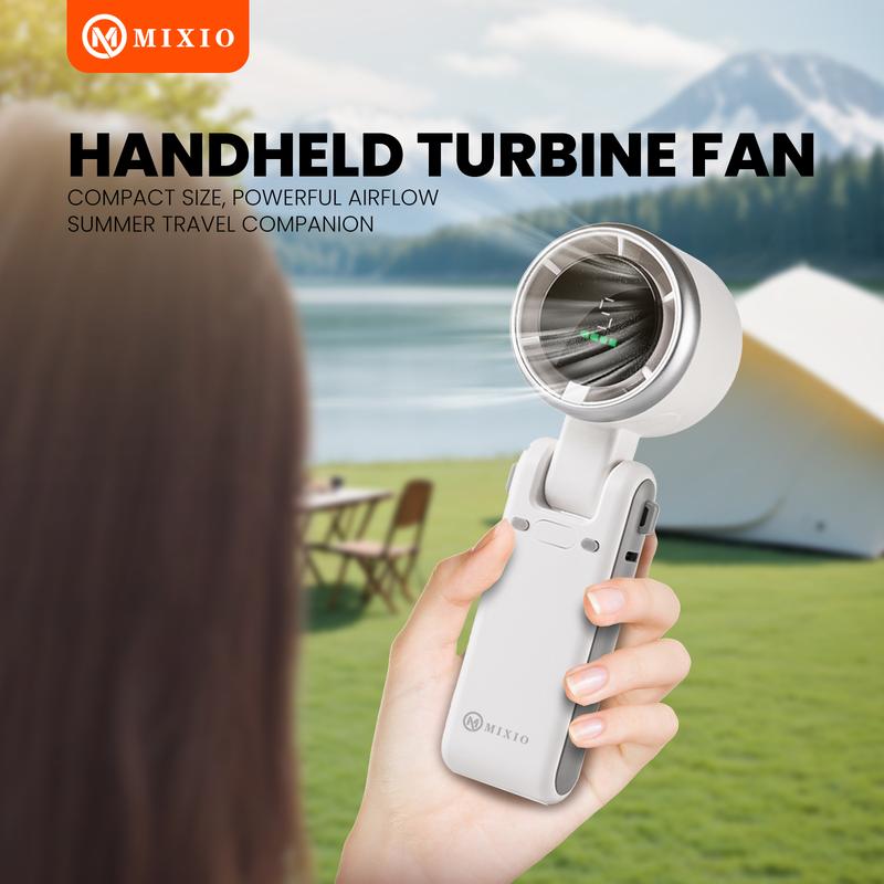 MIXIO GS-01 Kipas Angin Turbo Strong Portable Handheld Rechargeable Mini Fan Lipat High Speed 15000RPM 2