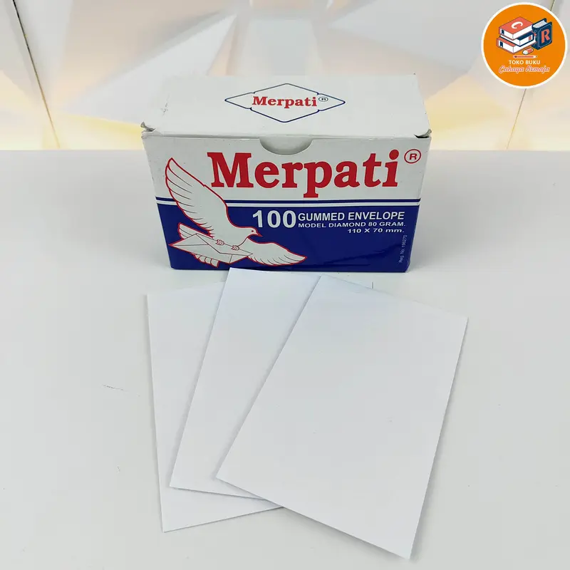 Amplop Putih Merpati 1Pak Isi 50/100 Amplop Undangan Kecil 1