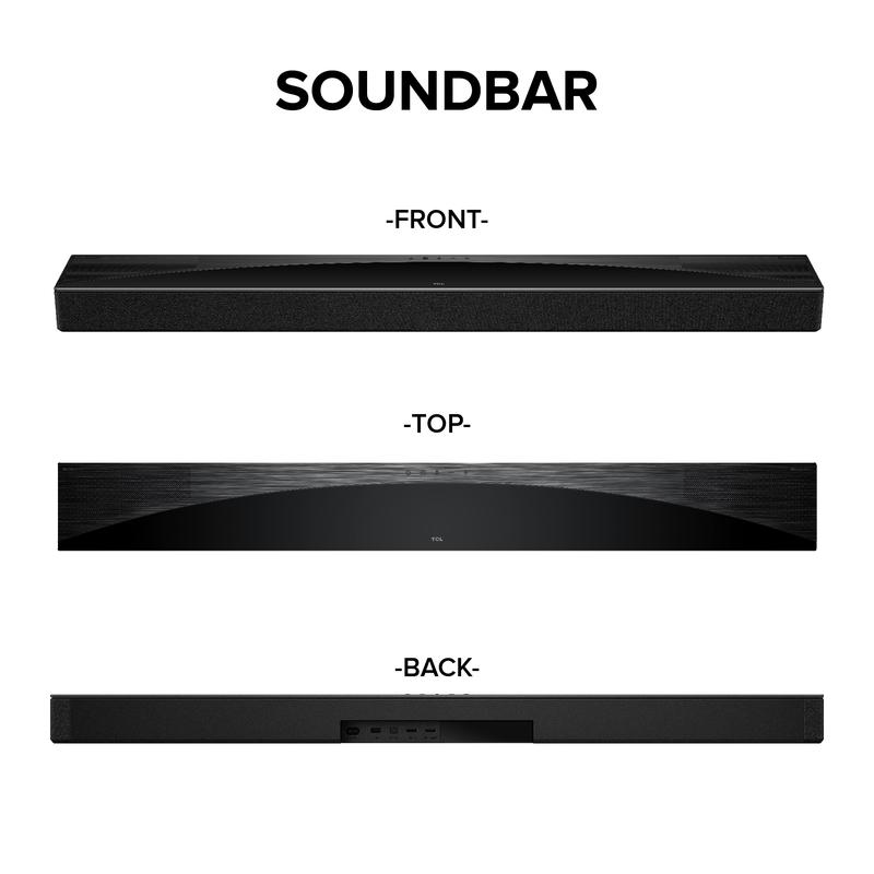TCL Q75H  Home Theater Soundbar with Dolby Atmos|200W Hi-Fi Bass|wireless Subwoofer|Bluetooth 5.1 3