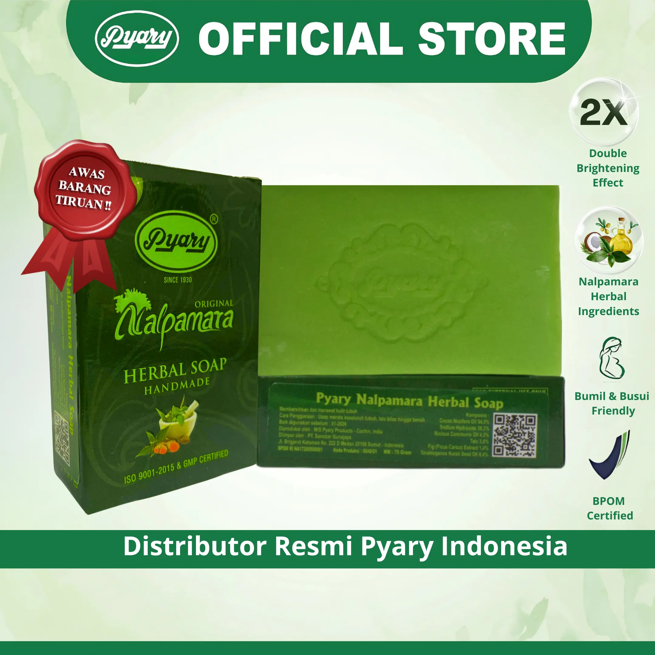 [Official Store] NALPAMARA Sabun Arab PYARY Nalpamara Soap Original BPOM Distributor Resmi Pyary