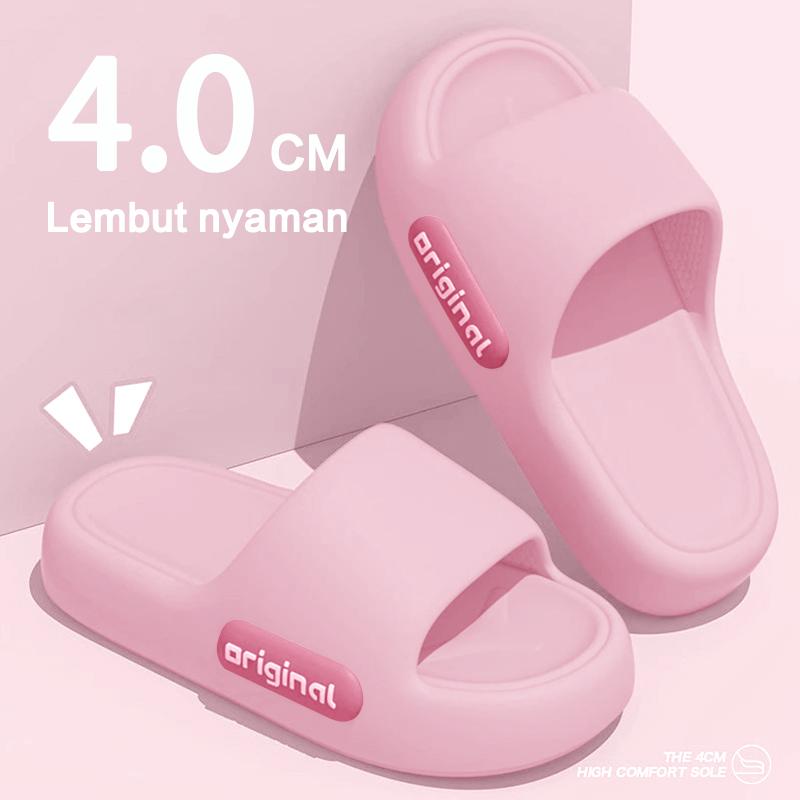 Sandal Slip On EVA Tebal Sandal Slop Rumah Santai Pria Wanita Sandal korea Jelly Anti Slip Nyaman Tahan Lama