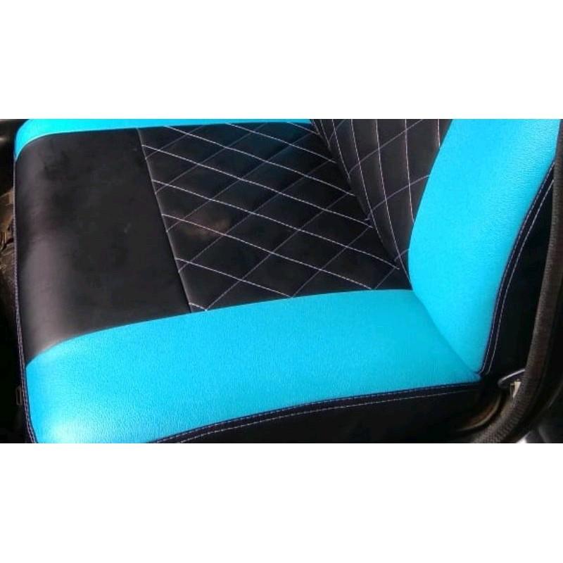 Sarung jok mobil pickup motif kotak Carry, t120ss, Zebra, Grandmax, Blindvan, L300, Kijang, DFSK, dll 4