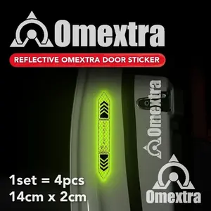 Reflector Open Door Warning Sticker Indomextra Reflektor Stiker CAUTION 4