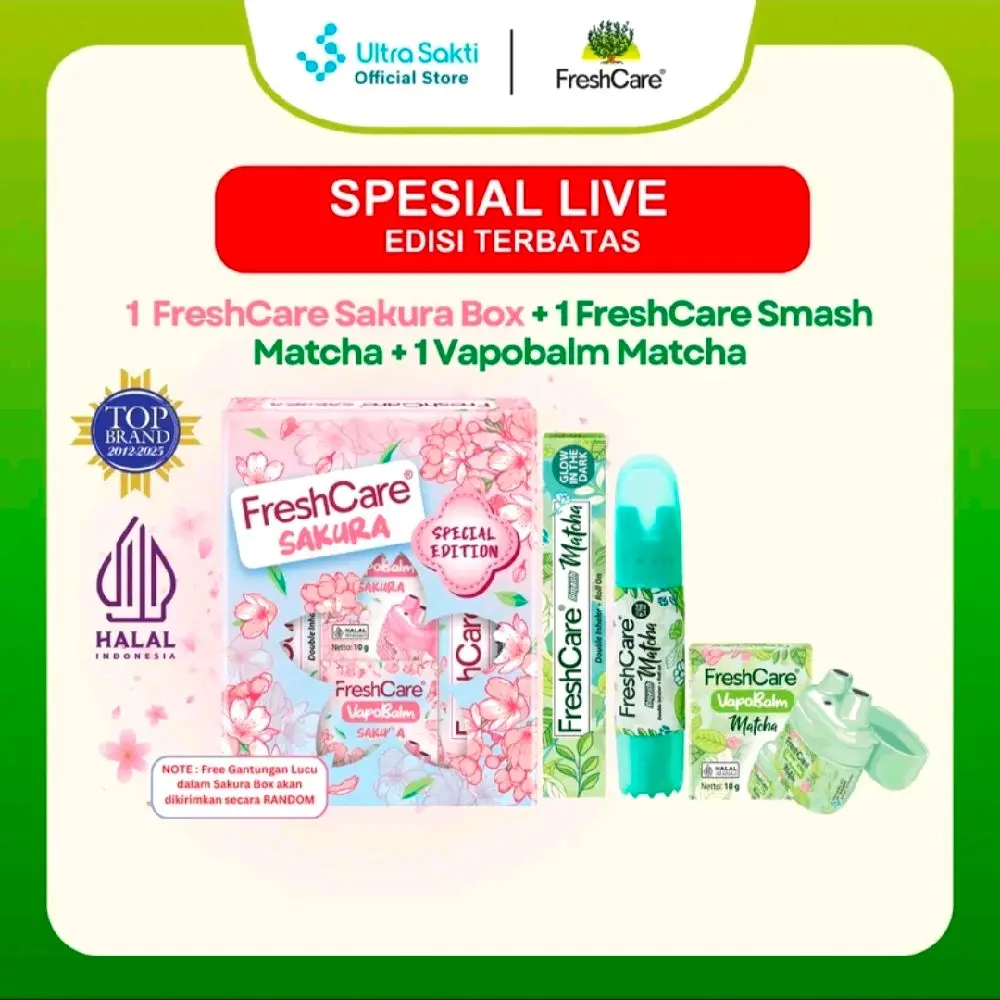 1BOX FRESHCARE SAKURA +2 MATCHA (ISI8)