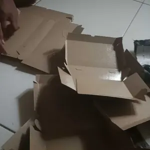 Lunch Box Kertas Kraft Coklat Eco-Friendly & Food Grade