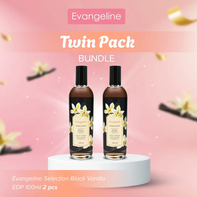 【GET 2 PCS】TWIN PACK BUNDLE  | Evangeline Eau De Parfum 100ML | Parfum Wanita Tahan Lama Long Lasting 5