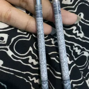 [BEC] Sumpit Makan Stainless Steel 304 | Sumpit Stainless Steel Chopstick High Quality | Ulir Porselen Polos Ukuran 22