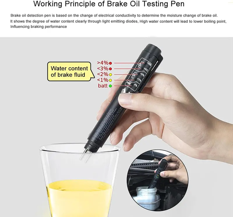 Brake Fluid Oil Tester Minyak Rem 5 Indikator LED - HB050 Car 4