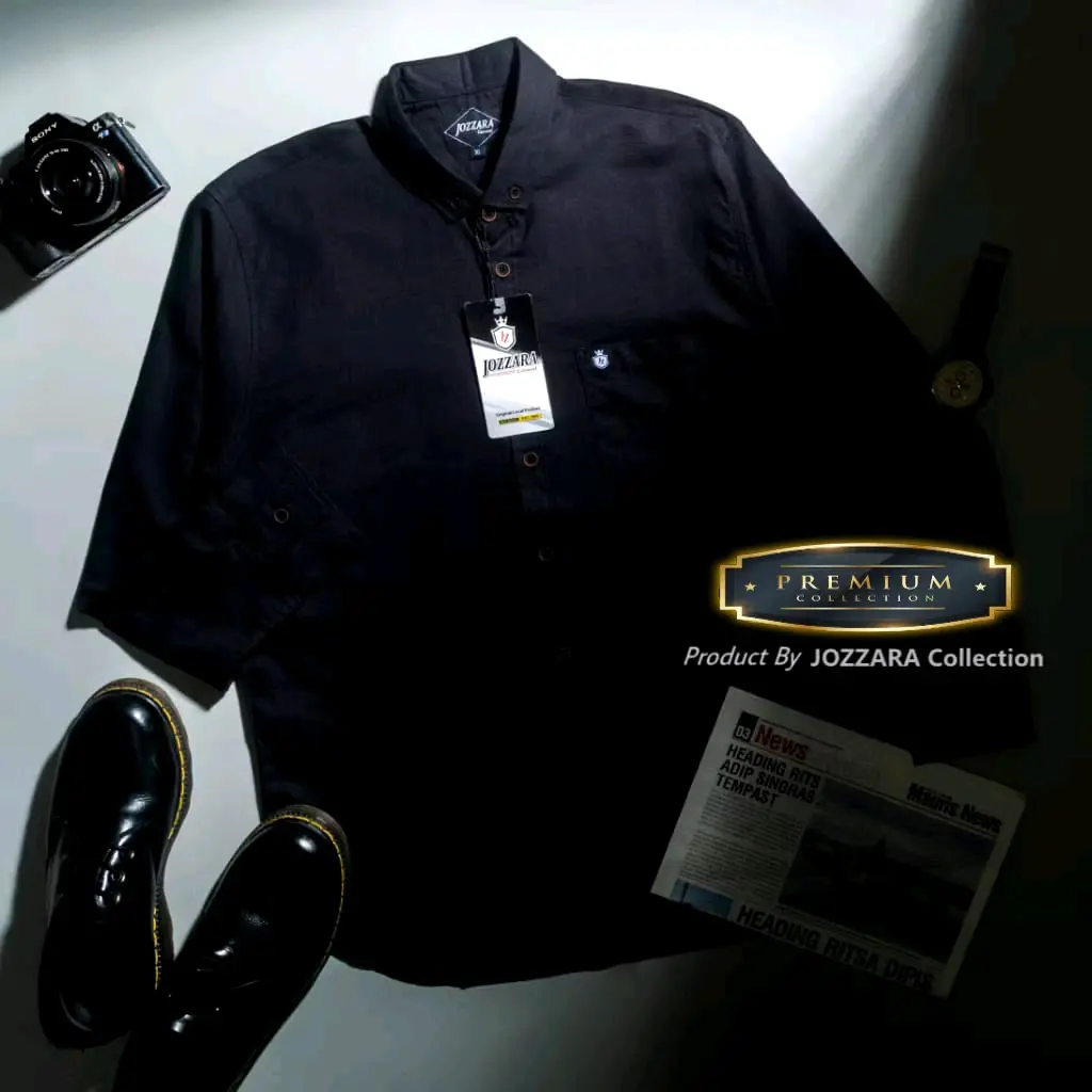 Kemeja polos pria premium lengan panjang  Slimfit Tebal trendy 2024 By JOZZARA dasar Khaki xxl
