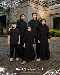 Gambar SARIMBIT ROYAL SHADE OF BLACK BY ETHICA - gamis dewasa, xxl dari Atiya Busana Kab. Pekalongan 1 Tokopedia