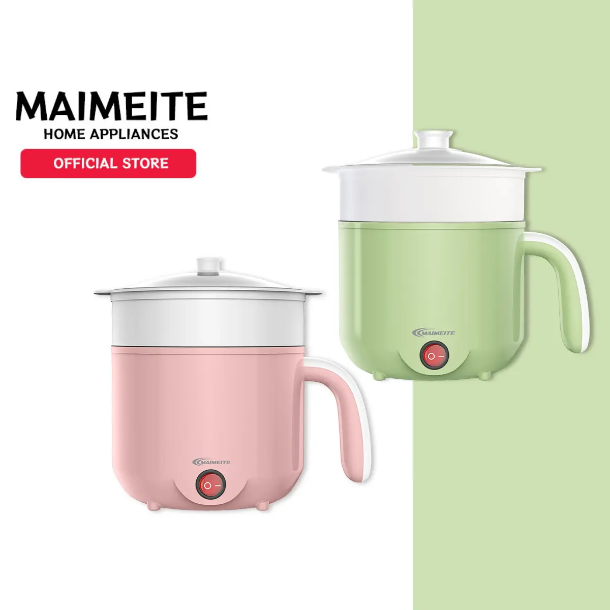 MAIMEITE Panci Listrik Multifungsi /Hotpot Elektrik Pot/ Panci Elektrik /panci elektrik multifun/ Smart Control electric cooking pot Household mini Rice cooker 1.8L