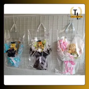 Plastik Buket Bunga Totebag Plastik Bunga Bening Transparant 25 BAG